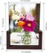 2 Sets of 5x7 Rustic Glass Photo Frames with Base (Floating Frame)